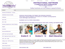 Tablet Screenshot of mathmedia.com